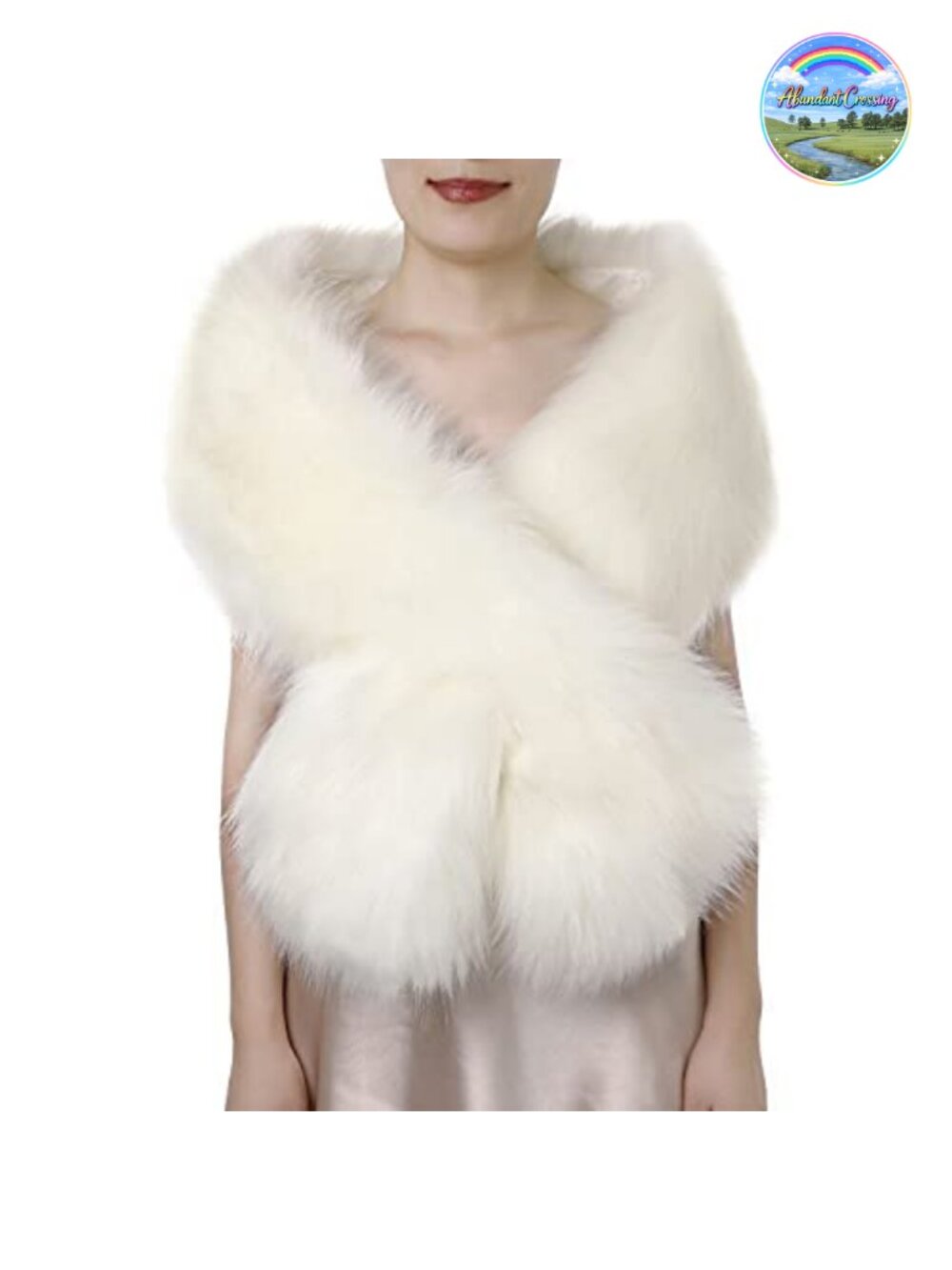 Faux Fur Scarf Wrap Collar Shawl Shrug Winter Cold Weather